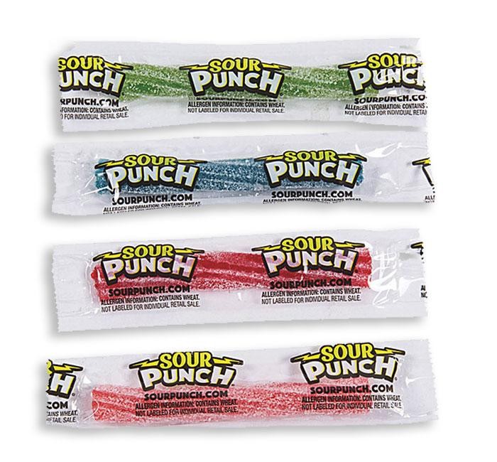 Sour Punch Straws 1/4LBS