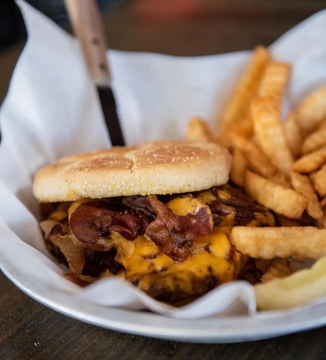 BBQ Applewood Bacon Cheddar Burger