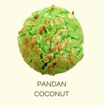 Pandan coconut cookie