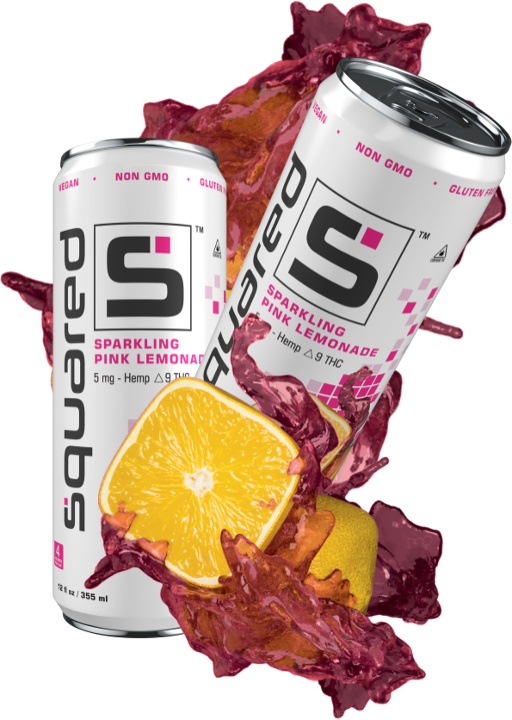 Squared THC Sparkling Pink Lemonade (12oz. Can)