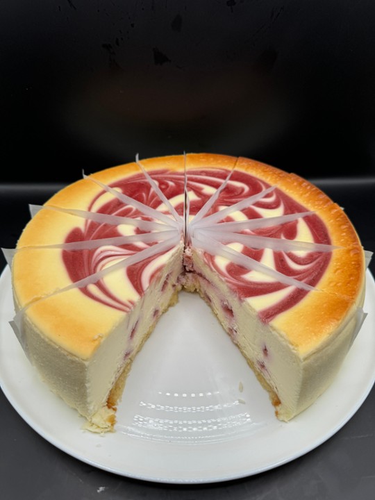 Raspberry Swirl Cheesecake