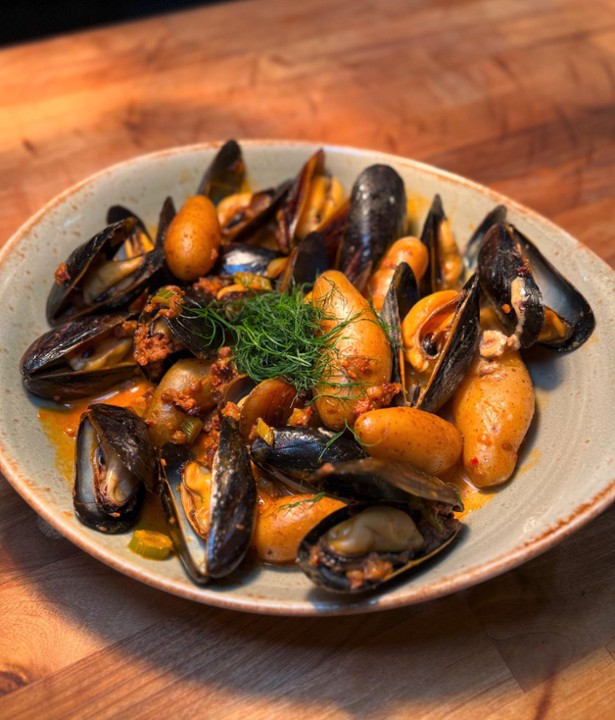 Steamed Mussels