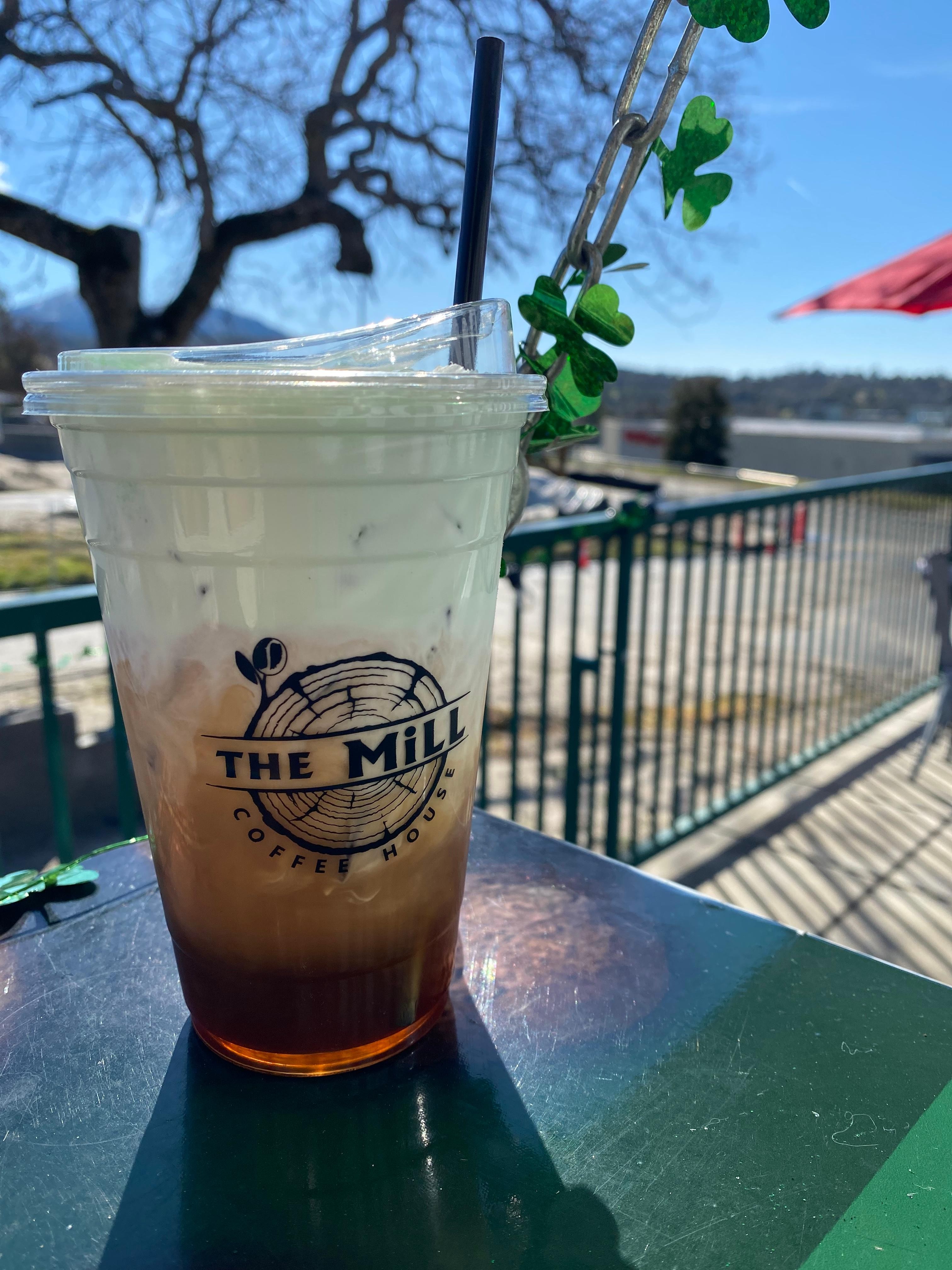 Irish iced coffee with cloud foam