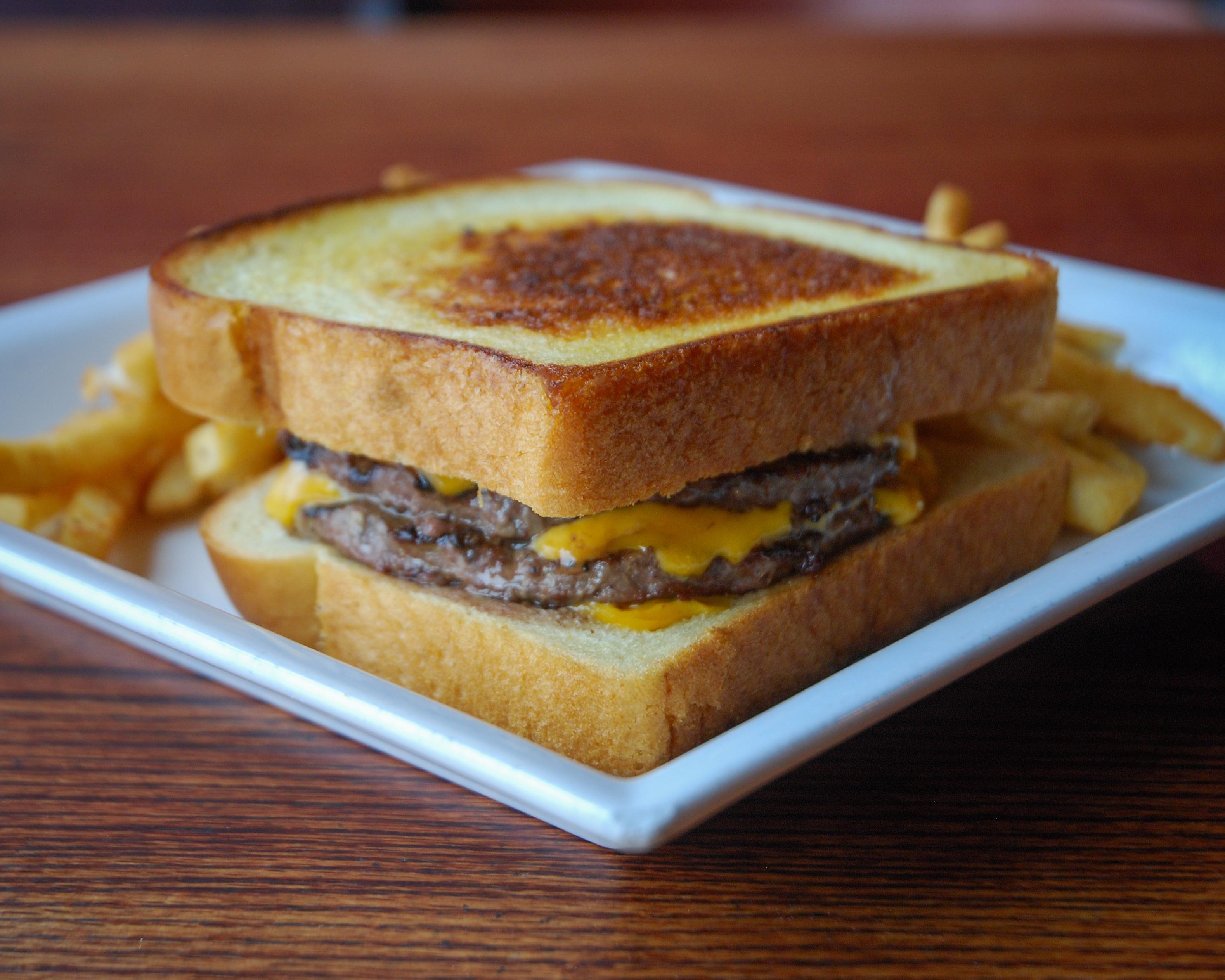 Double Grilled Cheese Burger