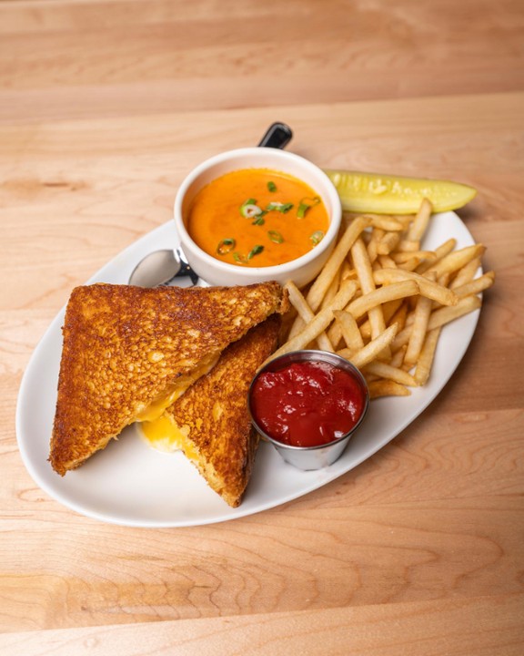 Grilled Cheese and Tomato Soup