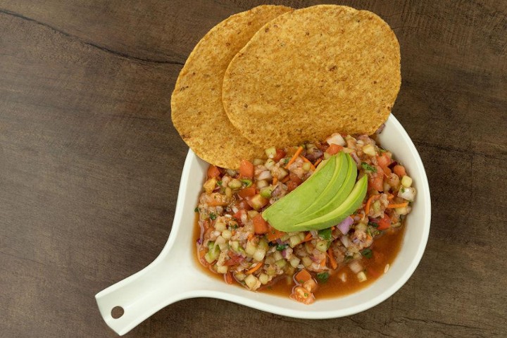 Tostada Ceviche de Pescado