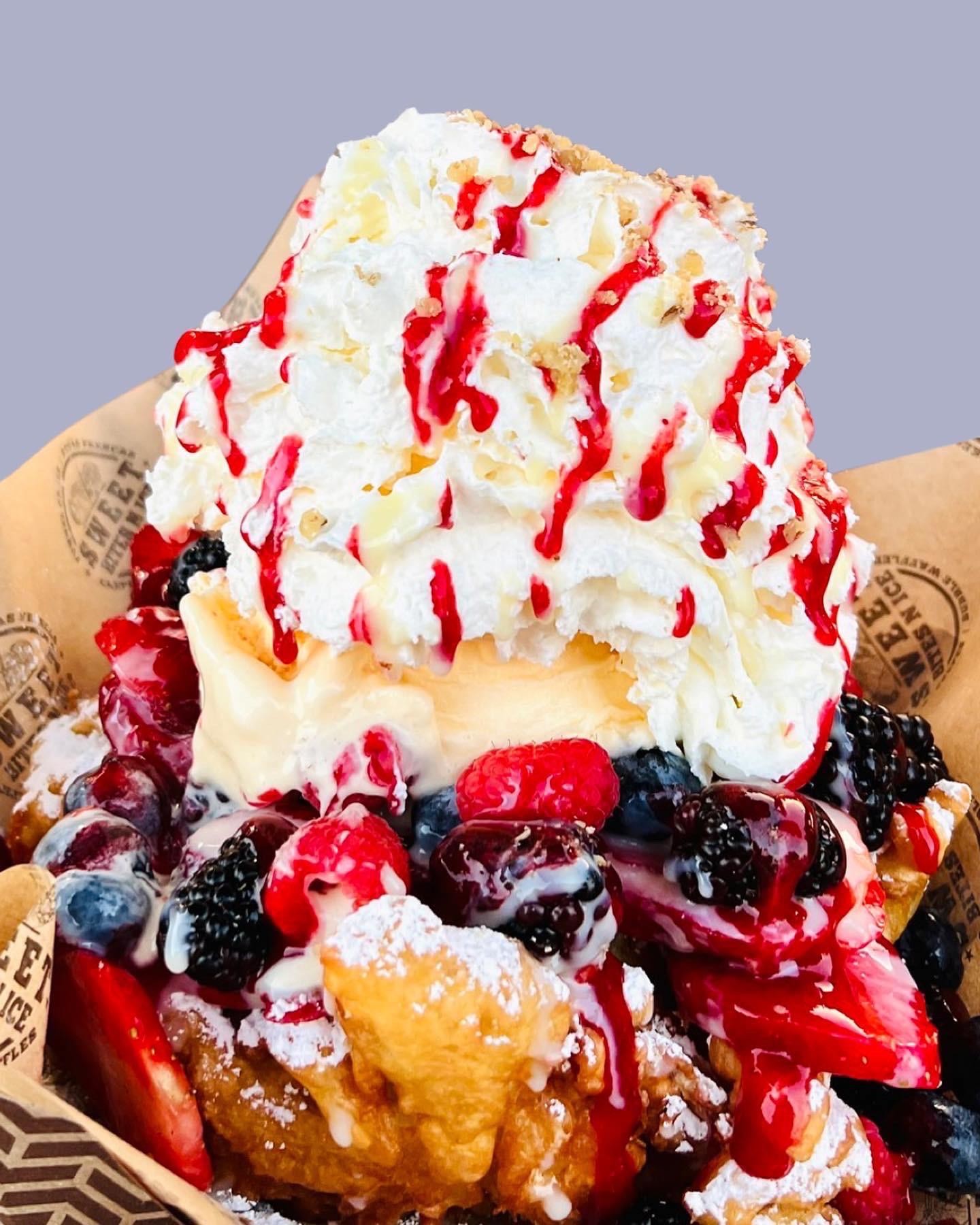 Berry Berries Funnel Cake