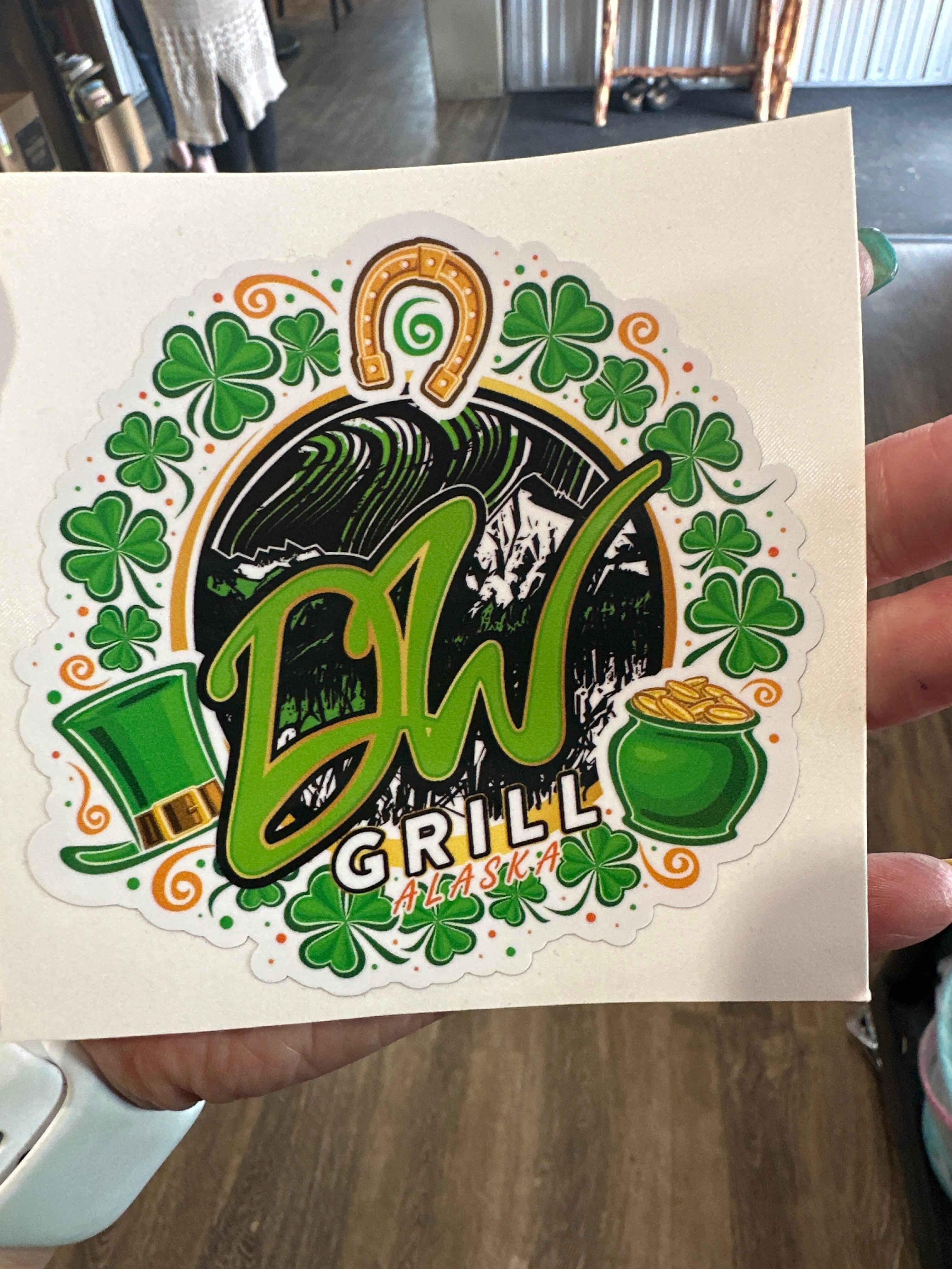 DW St Patricks Sticker