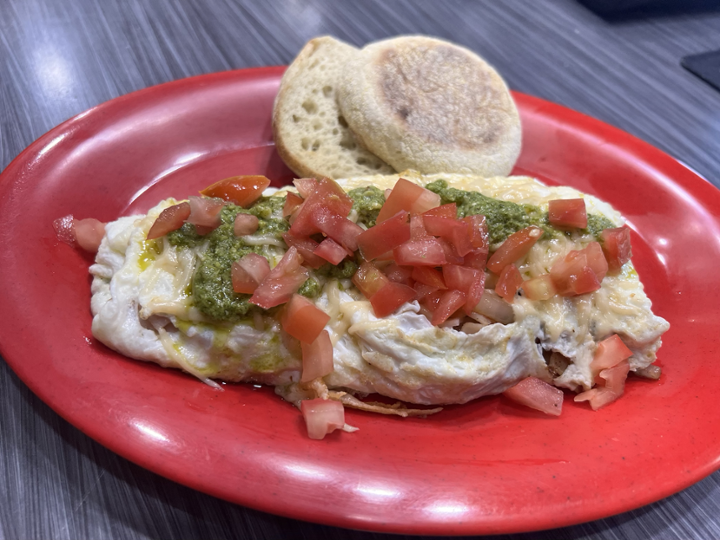 Pesto Turkey Egg White Omelet