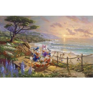 Puzzle: Disney - Donald & Daisy a Duck Day Afternoon 750 Pieces