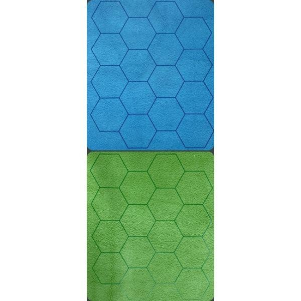 Reversible Hexes Megamat Board Game - Blue & Green