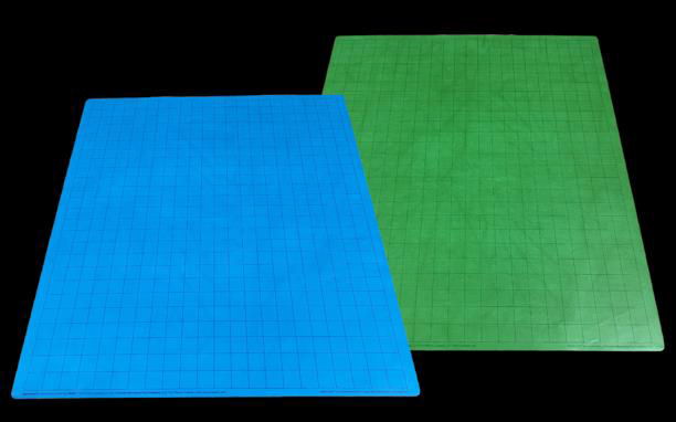 Reversible Squares Battlemat Board Game, Blue & Green