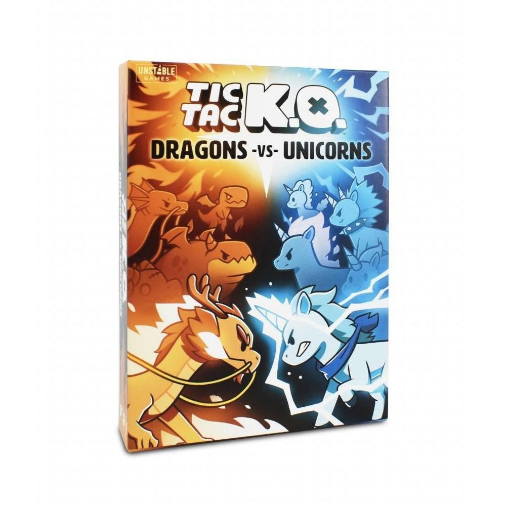 Tic Tac K.O. Dragons Vs Unicorns Card Game