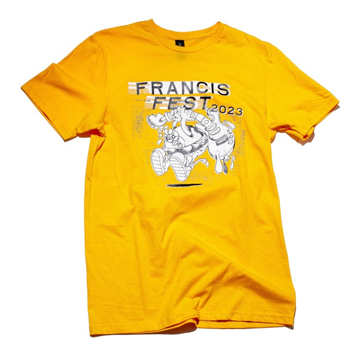 Closeout! Francis Fest Tee in Gold