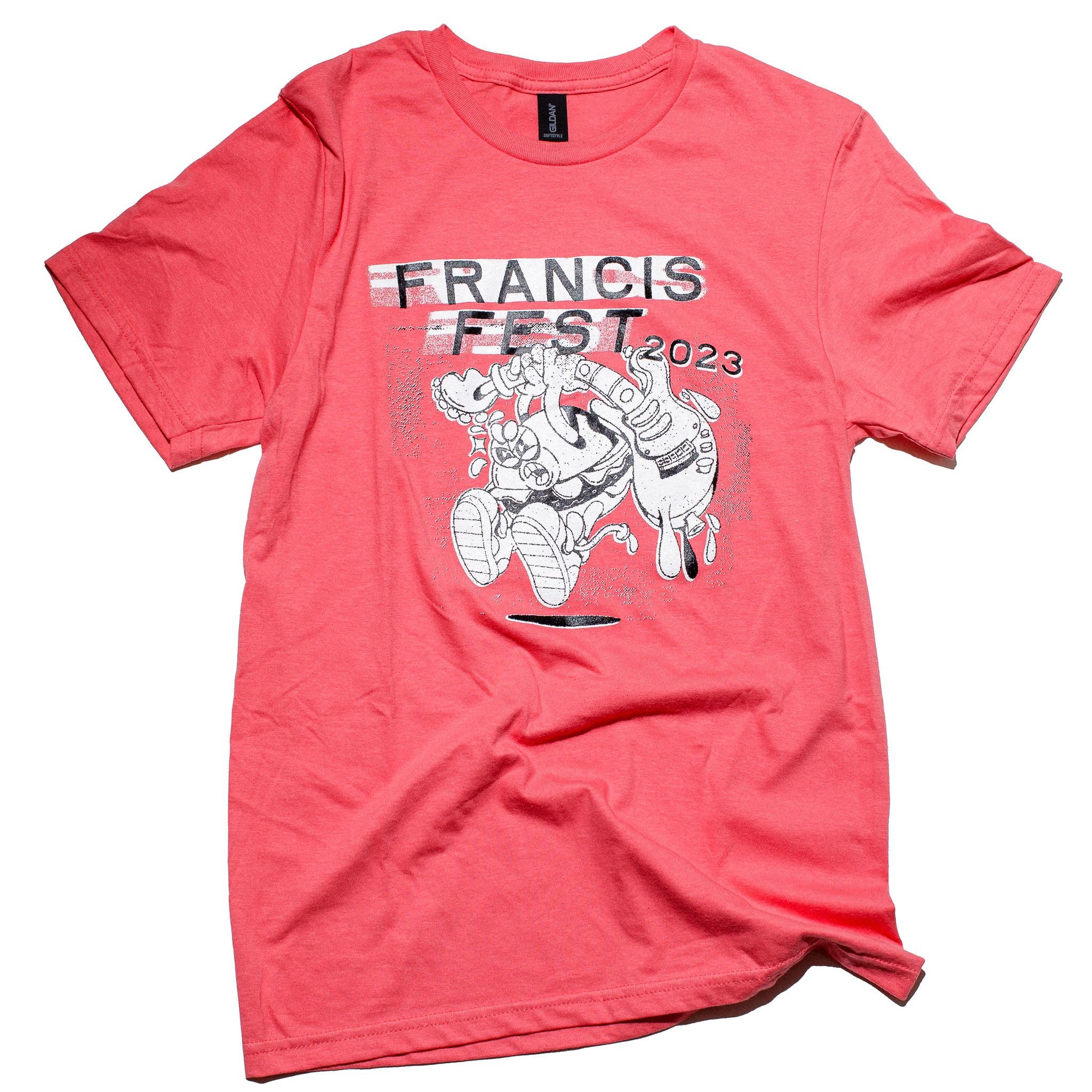 Closeout! Francis Fest Tee in Coral