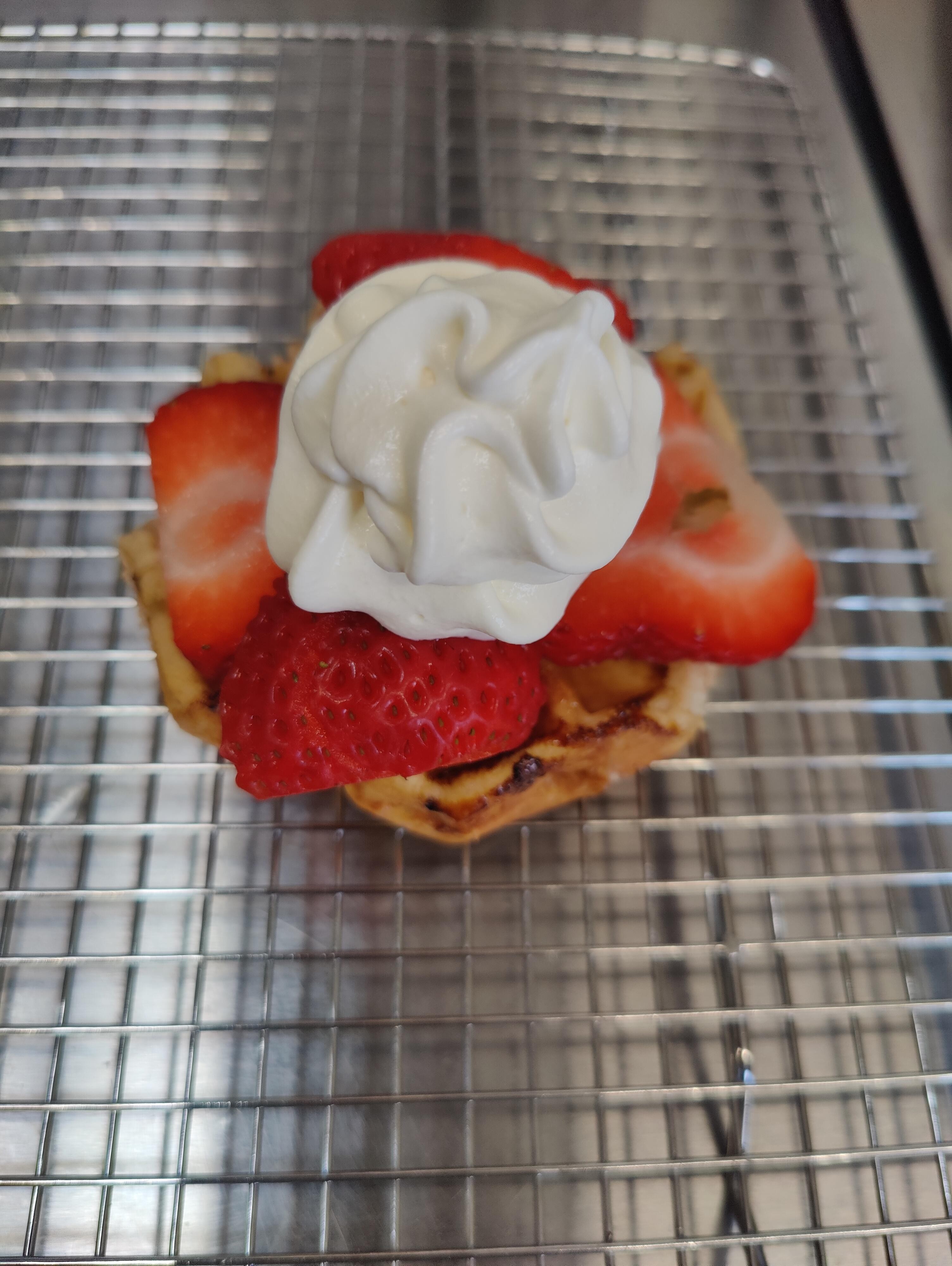Strawberries & Cream Waffle
