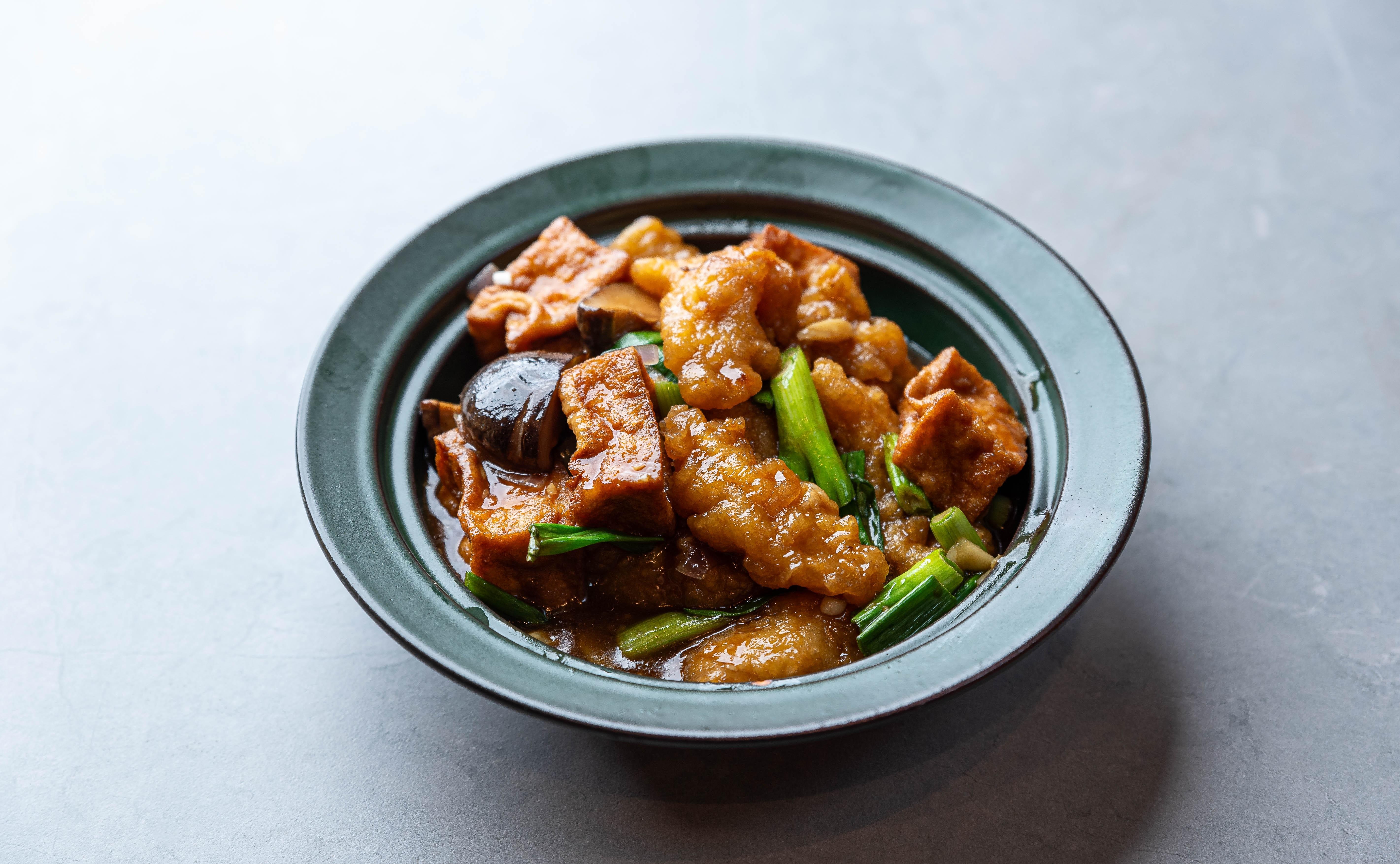Fish Filet & Tofu 紅燒斑腩飯