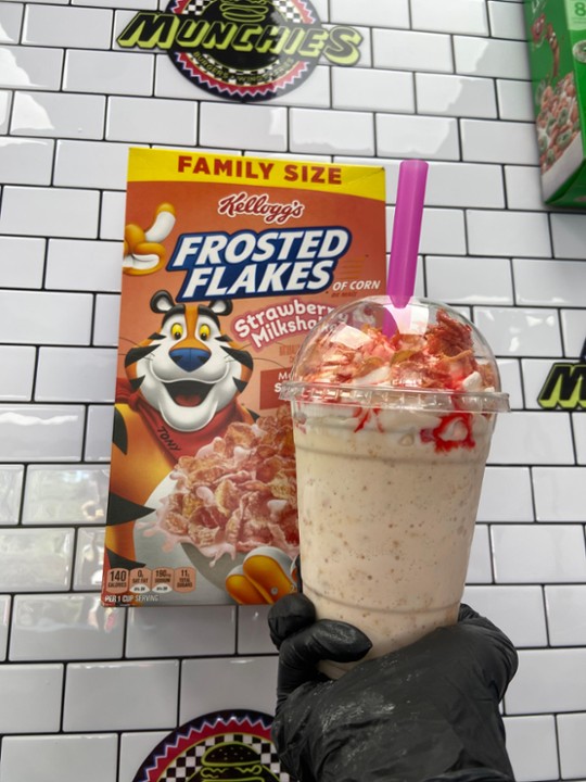 Strawberry Frosted Flakes Shake