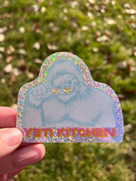 Yeti Glitter Sticker
