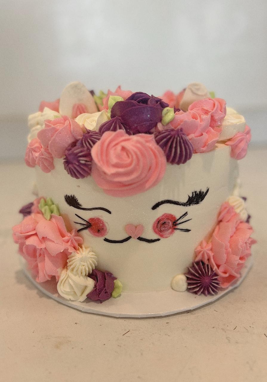 Floral Cat Cake