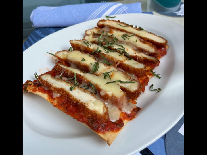 Crispy Chicken Parm Flat Bread