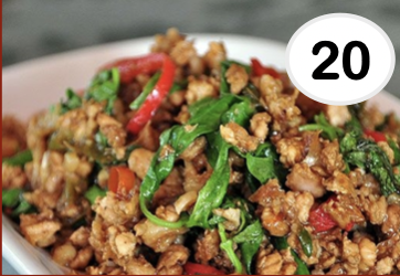 #20 - Stir-Fried Basil (Entree) (GF, V)