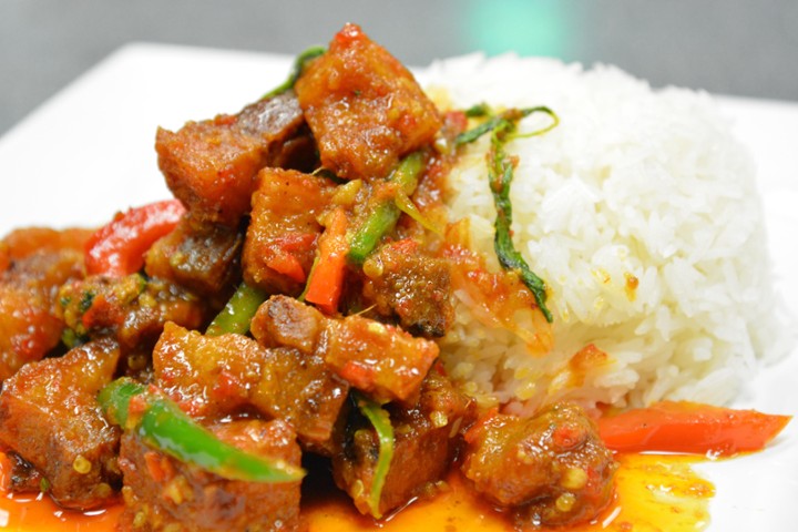 #79 - Spicy Rind Pork on Rice
