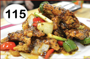 #115 - Stir-Fried Red Snapper Fillet w. Black Pepper Sauce