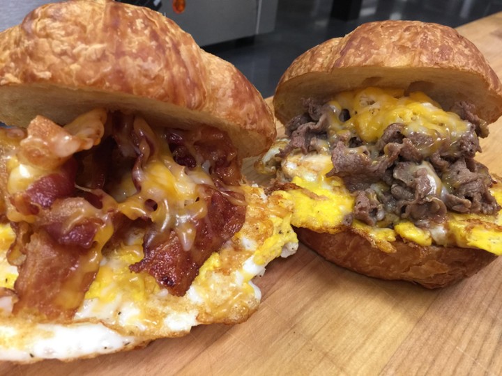 Breakfast sandwich w/ cheese