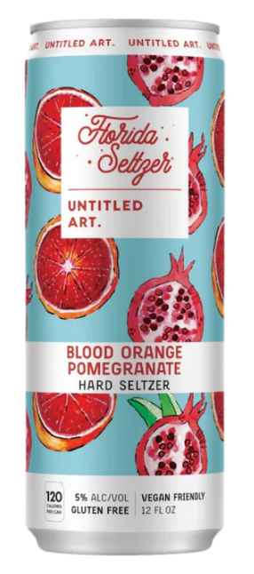 Untitled Art: "Blood Orange Pomegranate", Hard Seltzer (12 oz)