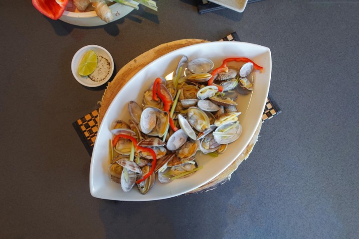 A11. Steamed Clams with Lemongrass and Ginger