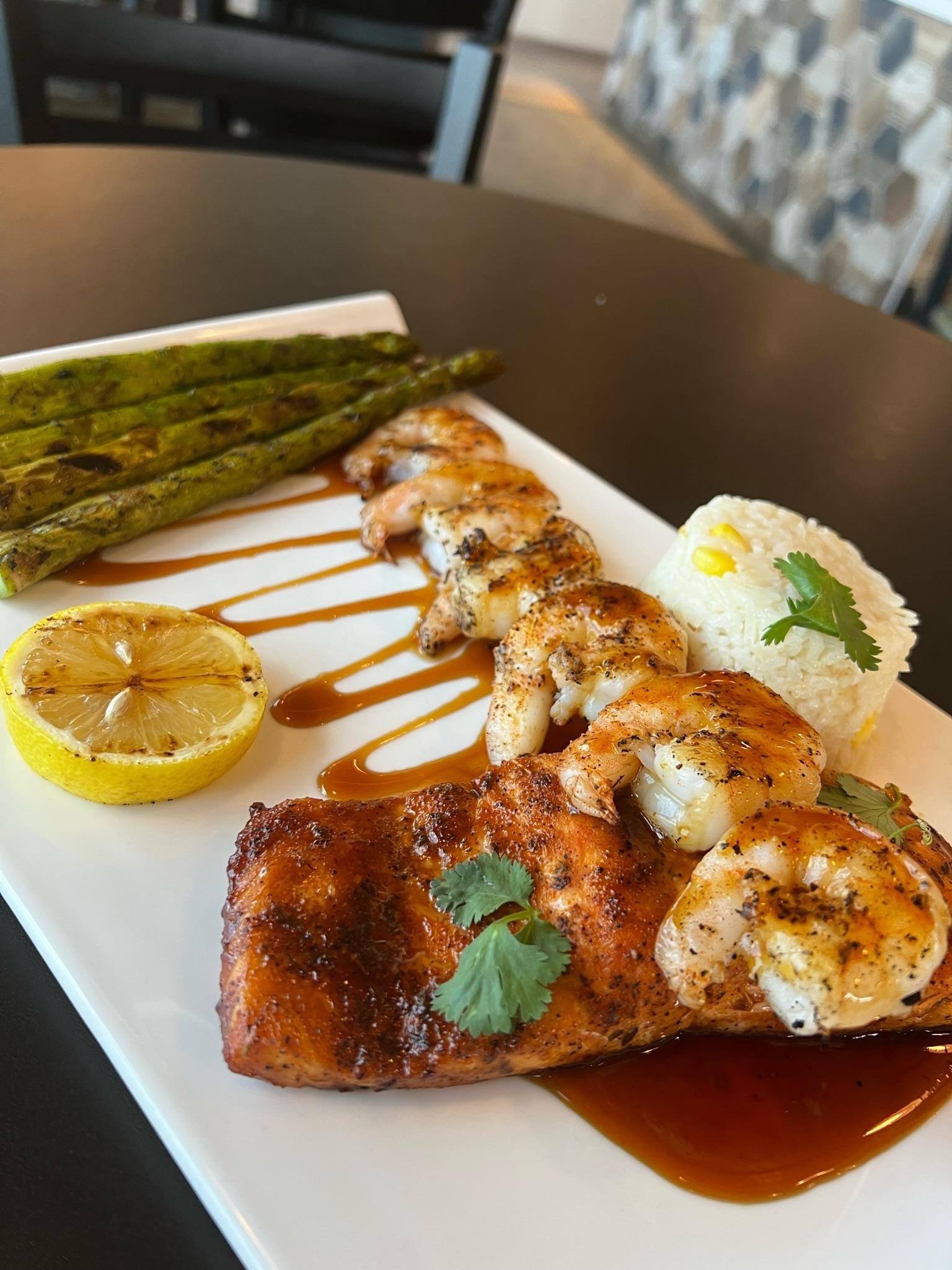 Teriyaki Salmon & Shrimp