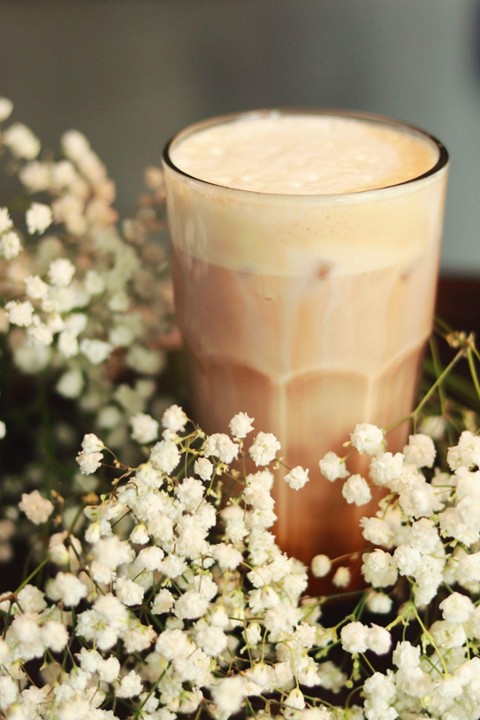 Blackberry white mocha whipped brew