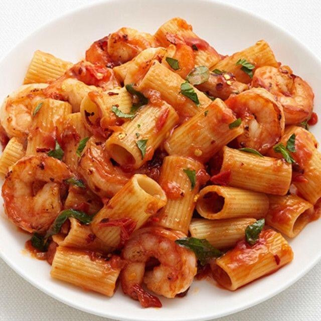 SPICY RIGATONI WITH SRIMP