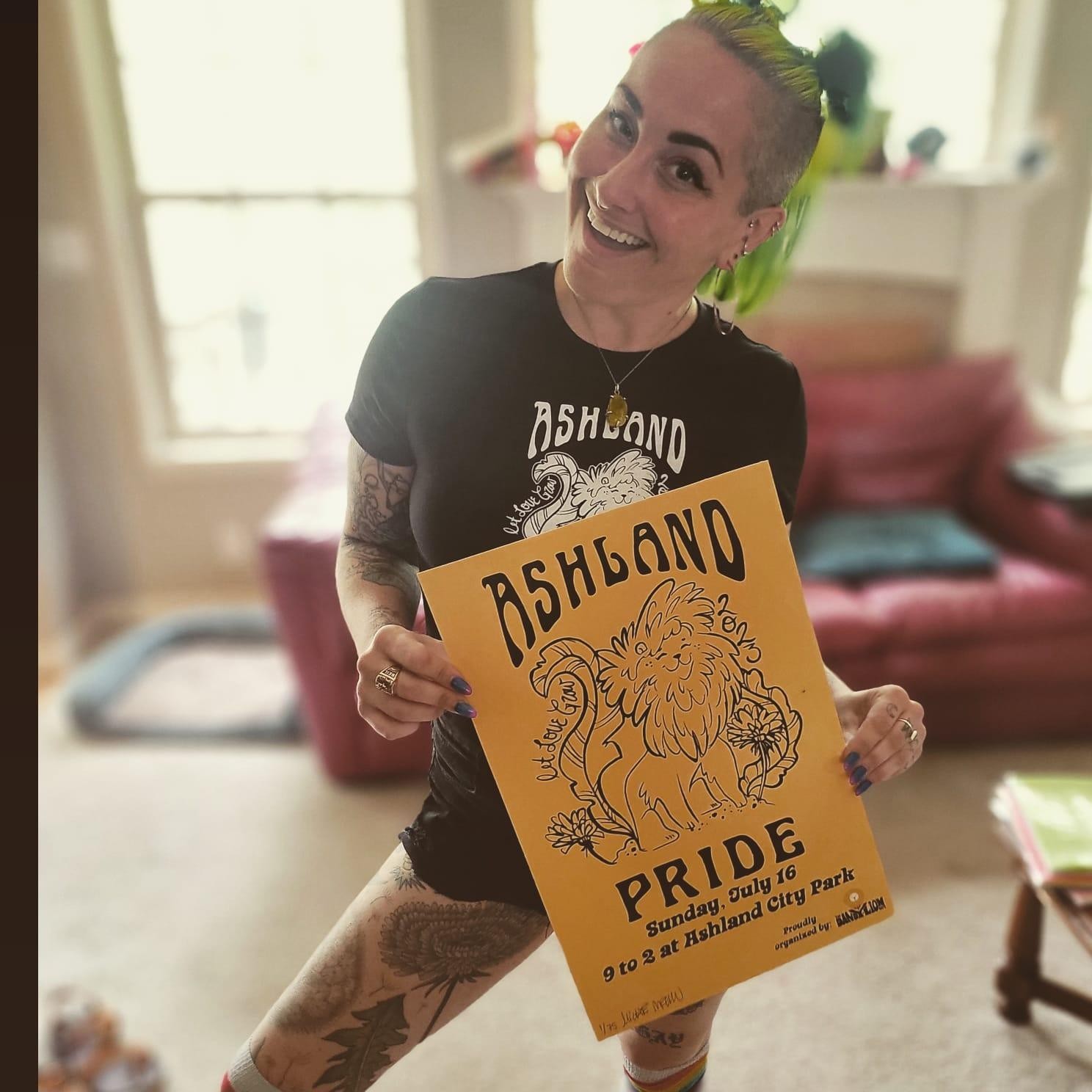 Ashland PRIDE Poster - Limited Edition and Signed by artist, Michelle Marcum