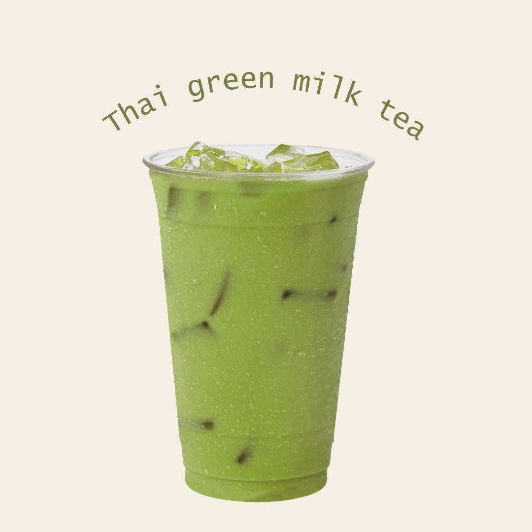 Green milk tea