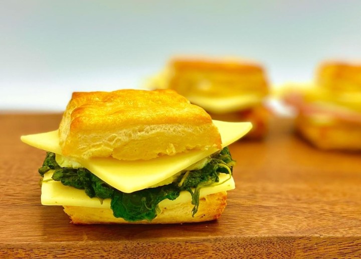 Spinach and Egg Biscuit