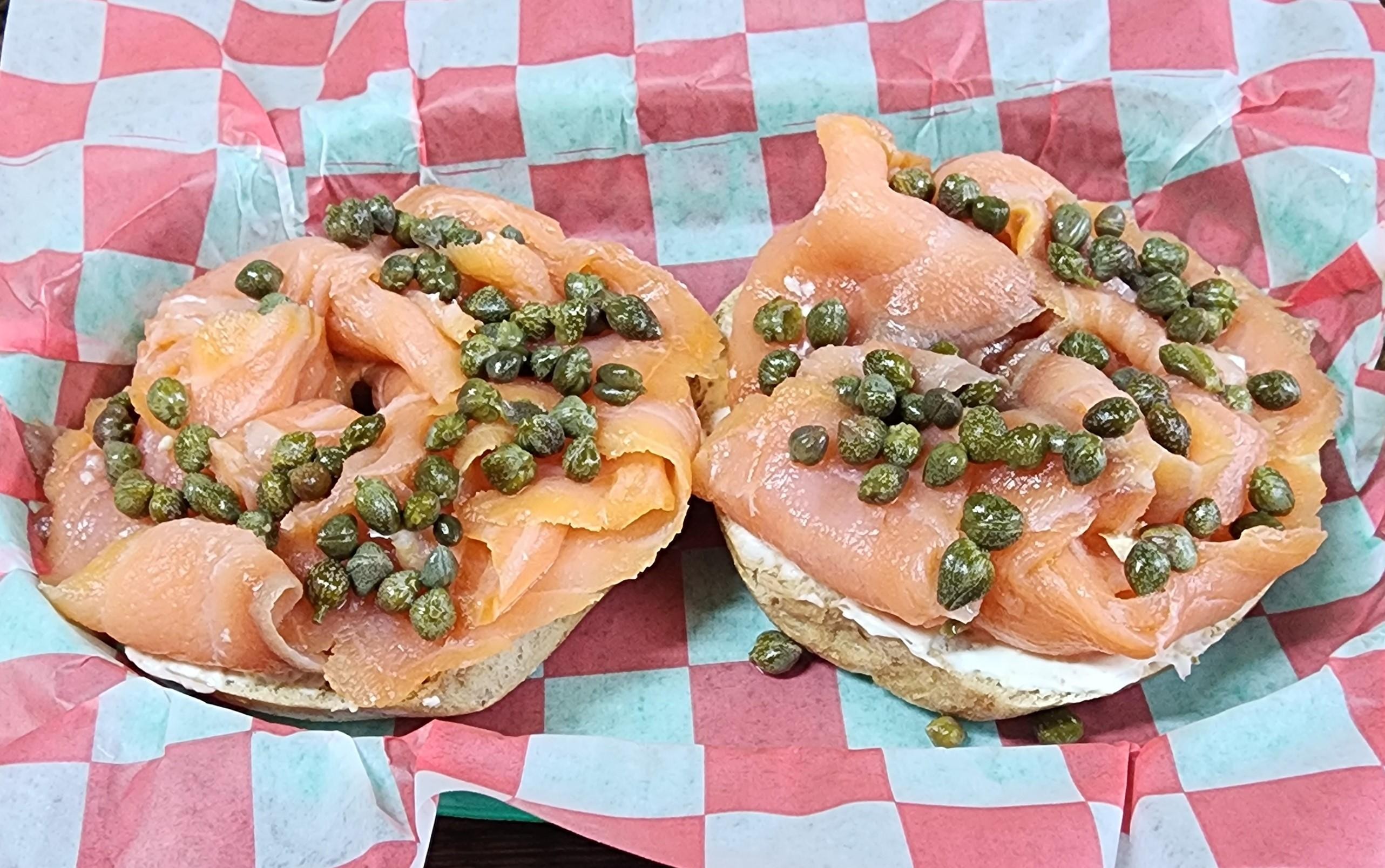 Bagel with Lox Salmon