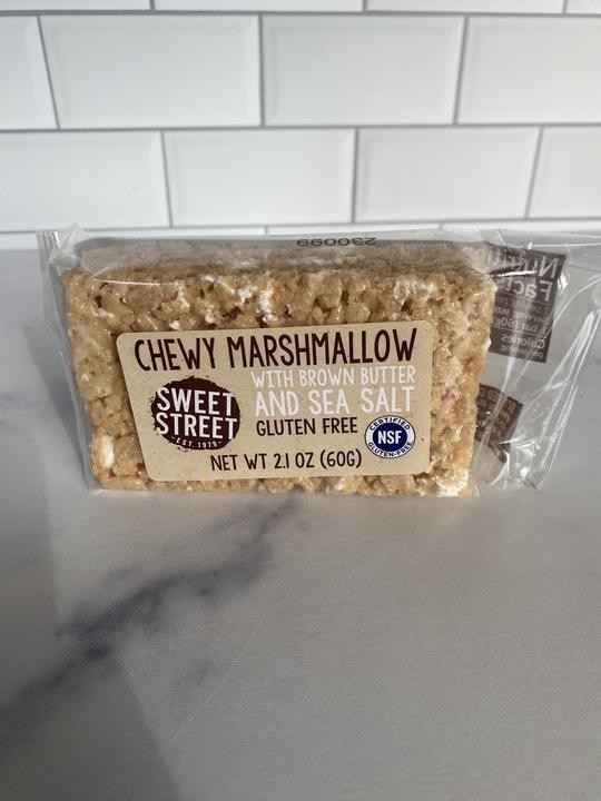 Chewy Marshmallow Bar with Brown Butter and Sea Salt