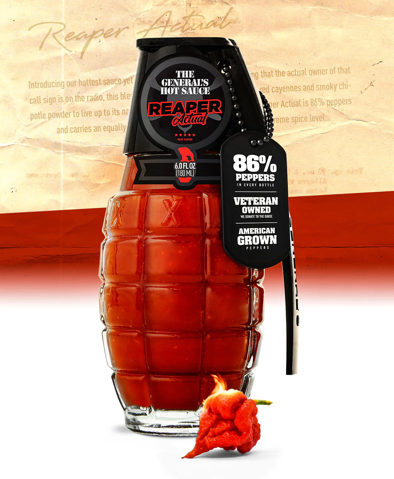 Reaper Actual - General's Hot Sauce