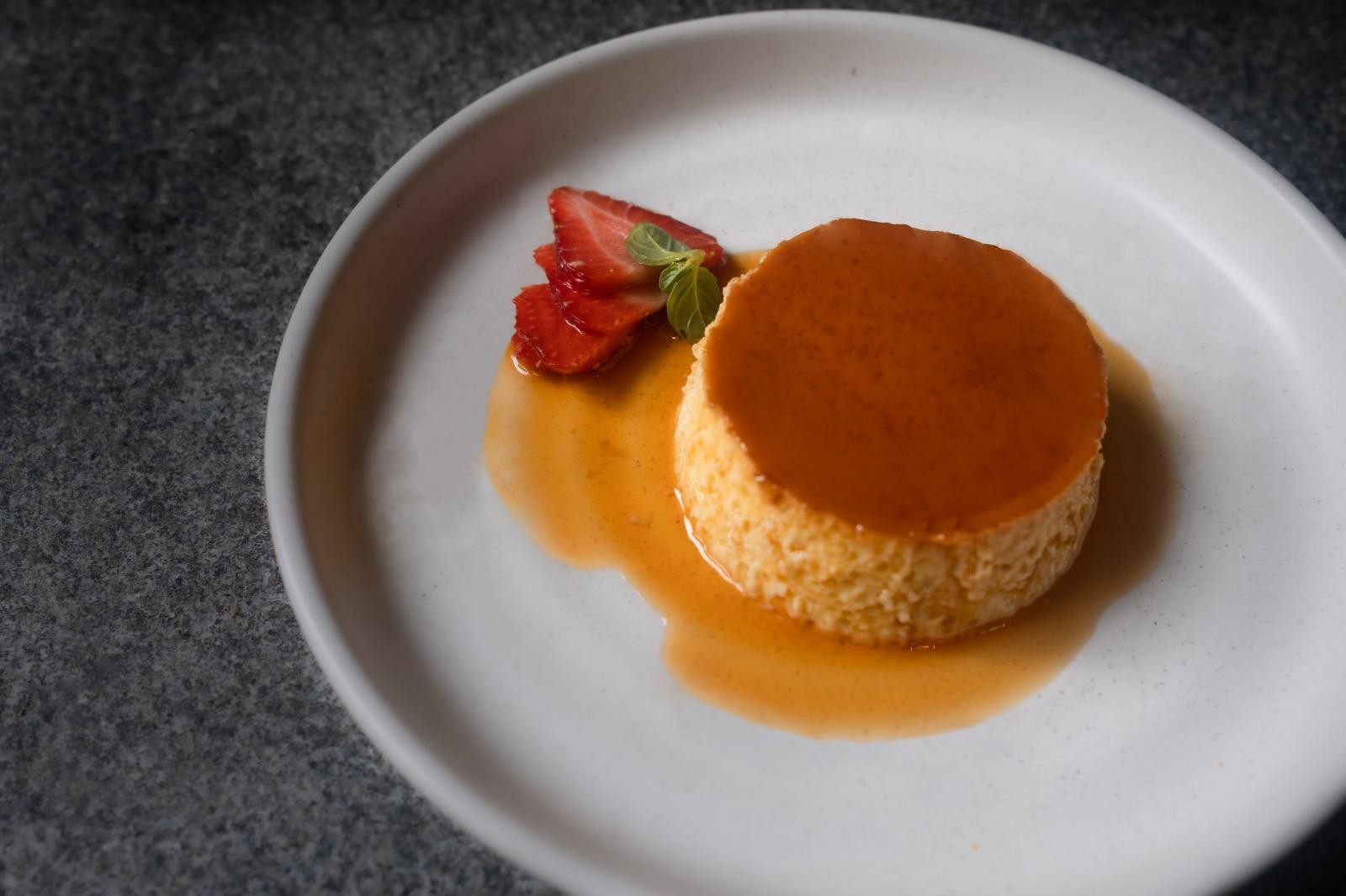 Flan de la casa