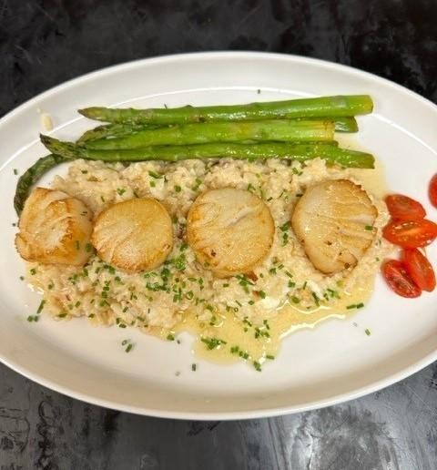 Diver Scallops AND Lobster Risotto