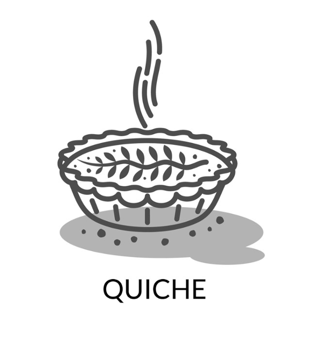 French Style Quiche (Bacon & Cheese)