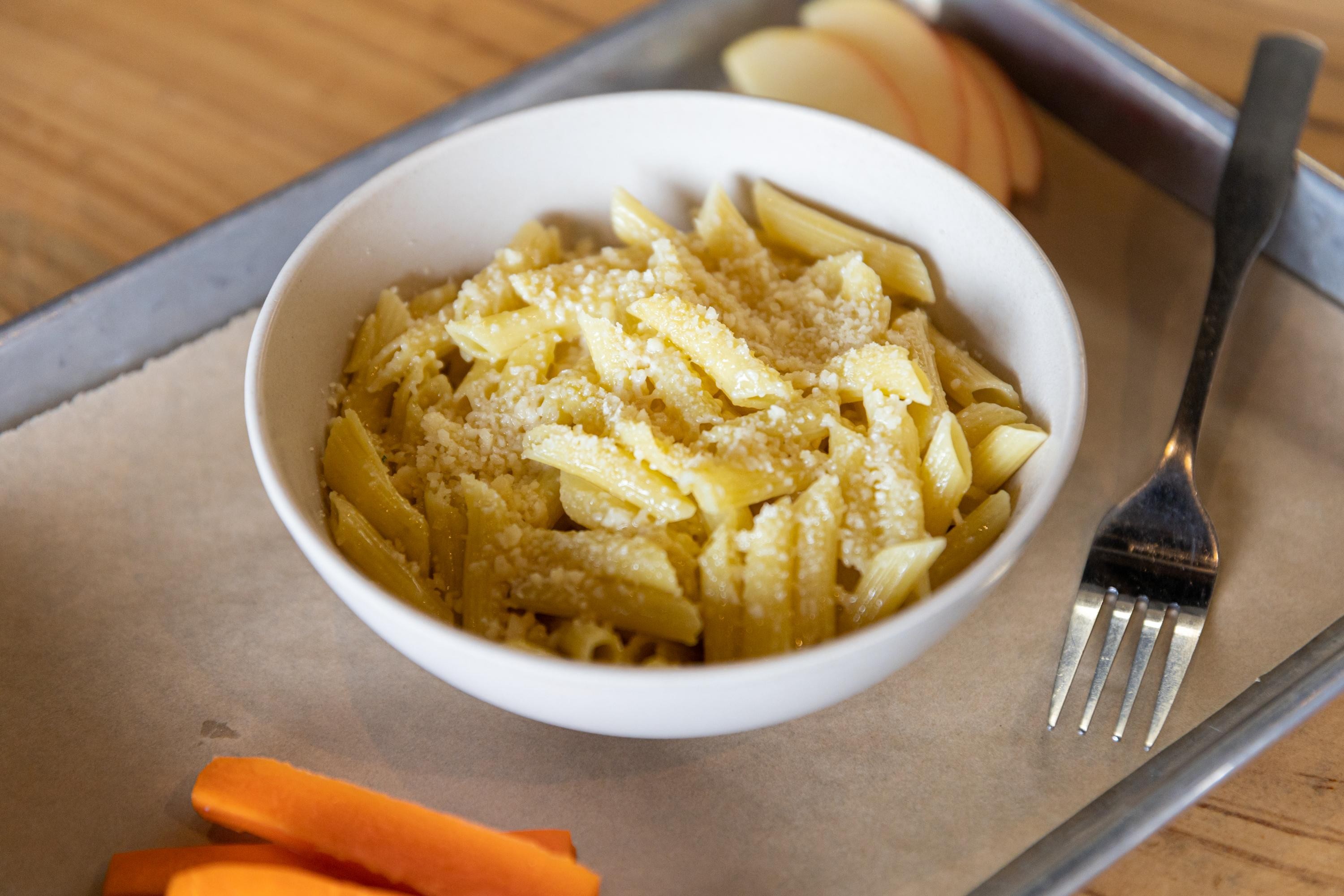 Kid's Buttered Pasta with Parmesean