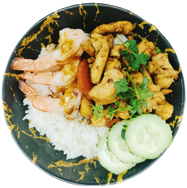 Shrimp & Chicken Teriyaki Rice Bowl