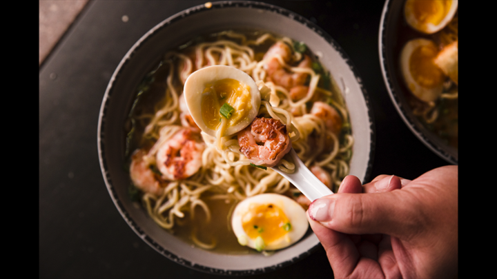 Sesame Ramen Shrimp