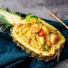 pineapple fried rice lunch