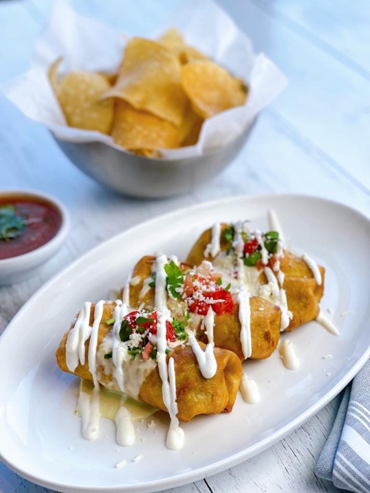 Chimichangas de camarón