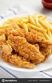 Chicken tenders with fries