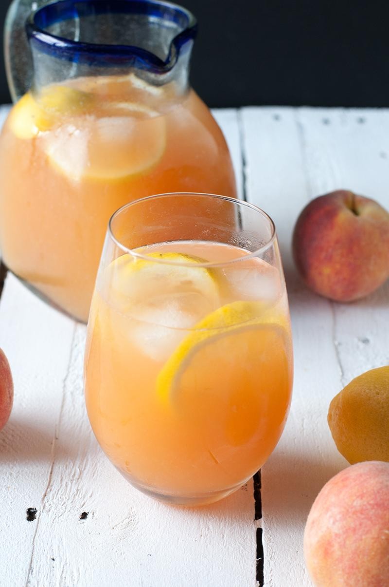Peach Ginger Lemonade